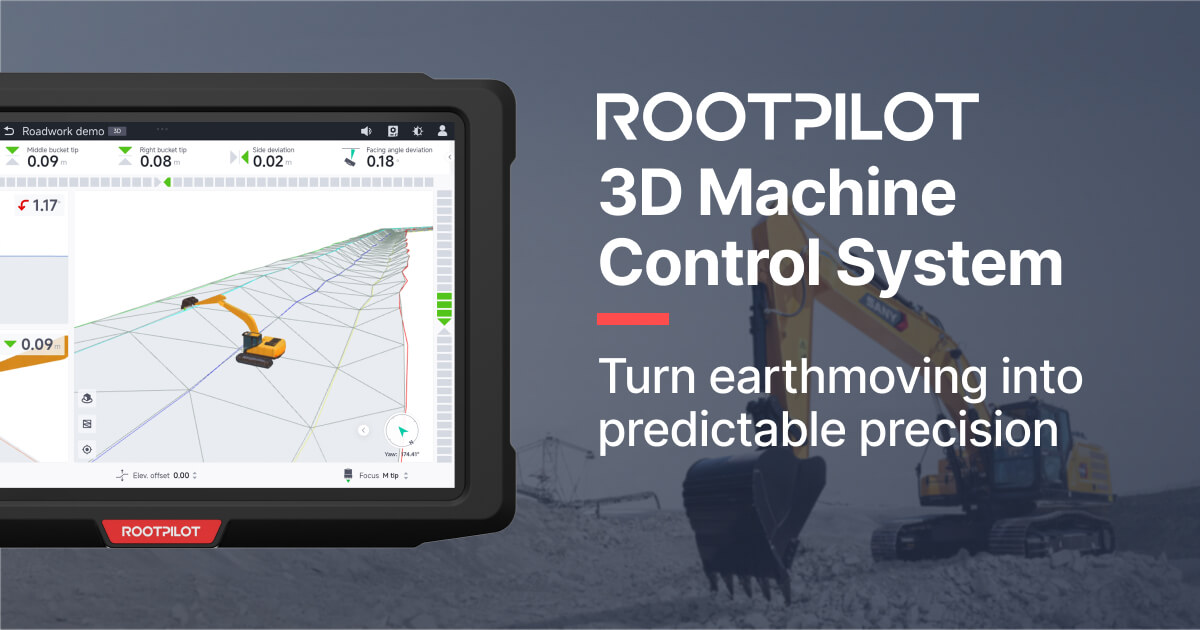 ROOTPILOT 3D Machine Control System for Earthwork | ROOTPILOT MC